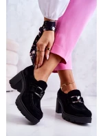 Elegantní boty s tmavým zdobením Černý Harmell