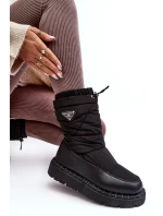 Dámské sněhule na tlusté podrážce černé Lureta Dámské sněhule na tlusté podrážce černé Lureta