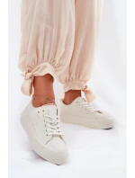 Dámské Tenisky Z Eko Kůže Big Star RR274A297 Světle Béžové