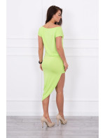 Asymetrické šaty zelené