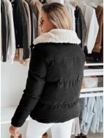 Dámská zimní manšestrová bunda TRENDYGLAM černá FashionStreet TY4357