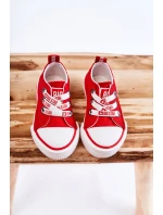 Dětské látkové tenisky BIG STAR KK374051 červená