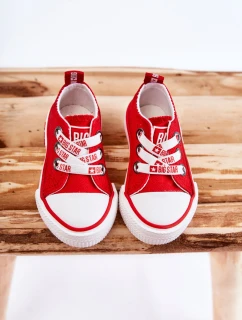 Dětské látkové tenisky BIG STAR KK374051 červená