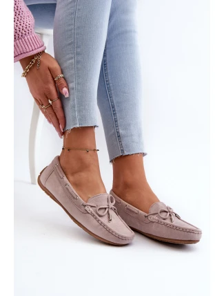 Dámské semišové mokasíny fialové Si Passione