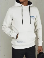 Pánská mikina s kapucí světle šedá FashionStreet BX5691
