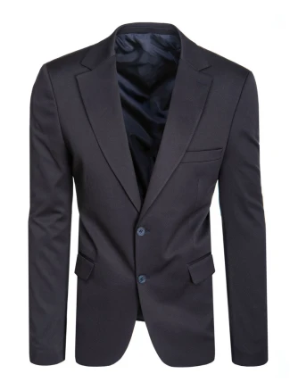 Pánské jednořadové sako v tmavě modré barvě FashionStreet MX0630