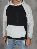 Pánská základní mikina s kapucí černá FashionStreet BX5889