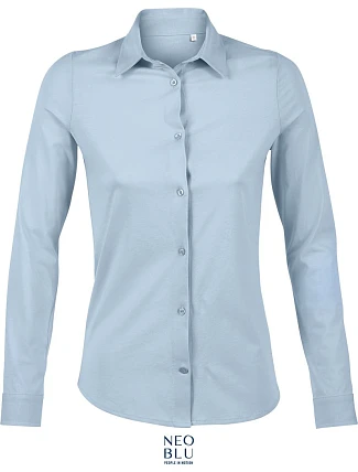 NEOBLU Balthazar Women Halenka s dlouhým rukávem 24.3199 soft blue NEOBLU Balthazar Women Halenka s dlouhým rukávem 24.3199 soft blue
