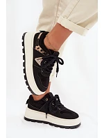 Dámské tenisky na platformě černé Florinda