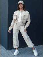 Dámská bunda bomber PRIEV béžová FashionStreet TY4306