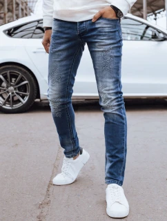 Pánské tmavě modré džínové kalhoty FashionStreet UX4294