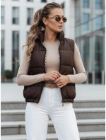 Dámská prošívaná vesta URBANELLE hnědá FashionStreet TY4970 Dámská prošívaná vesta URBANELLE hnědá FashionStreet TY4970
