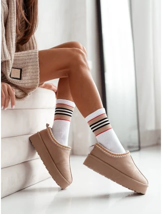 Milena ponožky 0071-006 Poloviční froté jedinečný pruhovaný lem 38-41