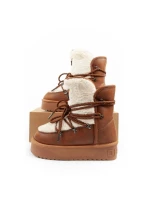 D.Franklin dámské zateplené zimní boty hnědé dámské