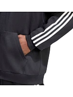 Pánská mikina adidas Essentials 3-Stripes Fleece Full-Zip Hoodie, černá, KY6559 Pánská mikina adidas Essentials 3-Stripes Fleece Full-Zip Hoodie, černá, KY6559