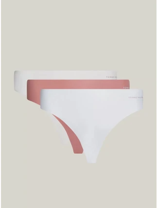 Dámské kalhotky 3Pack BRAZILIAN UW0UW03871 0R2 bílé/sv.béžové/růž - Tommy Hilfiger Dámské kalhotky 3Pack BRAZILIAN UW0UW03871 0R2 bílé/sv.béžové/růž - Tommy Hilfiger