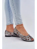 Dámské balerinky ASA136-8 stříbrné - Jezzi Dámské balerinky ASA136-8 stříbrné - Jezzi