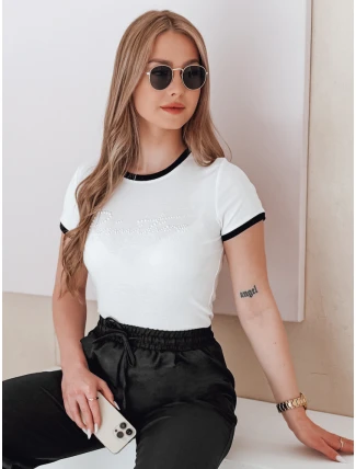 Dámské tričko s nápisem LUMINASI bílé FashionStreet RY2887