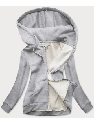 Světle šedá dámská sportovní mikina (W03-2) Světle šedá dámská sportovní mikina (W03-2)