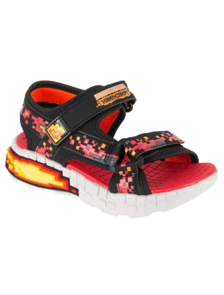 Skechers Mega-Splash 4K 402161L-BKRD Black 28