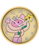 KIDS WALL CLOCK 22,5 CM Piggy dětské