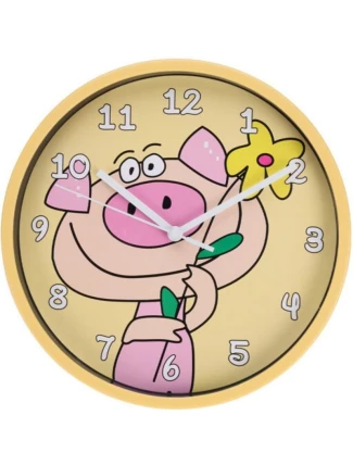 KIDS WALL CLOCK 22,5 CM Piggy dětské