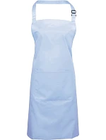Premier PR 154 Zástěra s laclem a kapsou na břiše "Colours" 39.0154 light blue