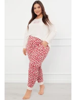 Italská móda Evora long length sp. barva:ecru/print