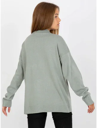 Dámský svetr D90039W90818A3 světle zelený Dámský svetr D90039W90818A3 světle zelený