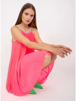 Šaty DHJ SK 0010.35 fluo růžová