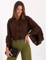 MI košile KS 32330.05P hnědá