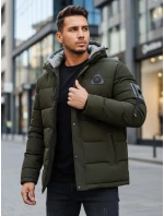 Pánská zimní bunda s kapucí zelená FashionStreet TX5092