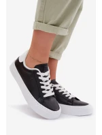 Dámské tenisky z eko kůže Big Star TT274927 HI-POLY SYSTEM Černé