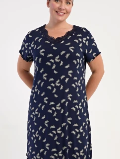 Dámská noční košile s krátkým rukávem Butterflies