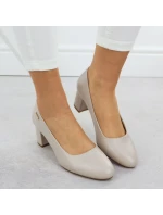 Lodičky Sergio Leone PB178 v tělové barvě s jehlovým podpatkem