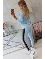 Sada s leopardím potiskem modré barvy Sada s leopardím potiskem modré barvy