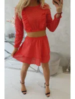 Boho červené šaty