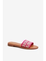 Dámské sandály na ploché podrážce fuksiové od Traivea Dámské sandály na ploché podrážce fuksiové od Traivea