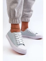 Dámské látkové klasické nízké tenisky máta Lennabella