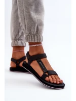 Dámské Sportovní Sandály 4FRSS24FSANF054-23S Tmavě šedé Dámské Sportovní Sandály 4FRSS24FSANF054-23S Tmavě šedé