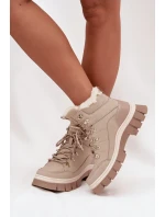 Zateplené dámské workery Lee Cooper LCJ-25-31-3910 Béžové