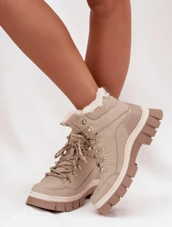 Zateplené dámské workery Lee Cooper LCJ-25-31-3910 Béžové