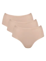 Dámské kalhotky GO Daily Cotton Midi 3P - BROWN - béžové 00LZ - SLOGGI Dámské kalhotky GO Daily Cotton Midi 3P - BROWN - béžové 00LZ - SLOGGI