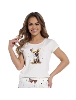 Dámské pyžamo 628/298 Chihuahua - CORNETTE Dámské pyžamo 628/298 Chihuahua - CORNETTE