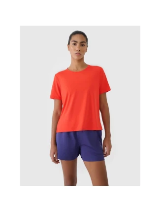 Dámské oversize rychleschnoucí tréninkové tričko 4F 4FRSS25TFTSF1236-62S Dámské oversize rychleschnoucí tréninkové tričko 4F 4FRSS25TFTSF1236-62S