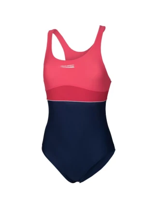 Dětské plavky Aqua-speed EMILY tmavě modré a růžové