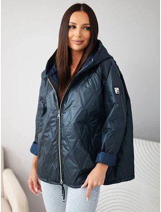 Dámská prošívaná bunda s kapucí bílá Dámská prošívaná bunda s kapucí bílá