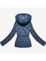 Světle modrá lehká dámská bunda s kapucí Minority (B25-510-30) Světle modrá lehká dámská bunda s kapucí Minority (B25-510-30)