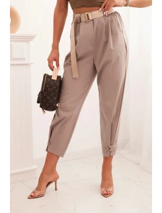 Kalhoty Summer Punto s uzávěrem na nohavicích fango Kalhoty Summer Punto s uzávěrem na nohavicích fango