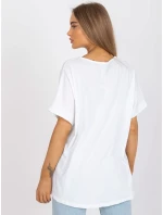 Tričko DHJ TS 6860.26X bílá a žlutá